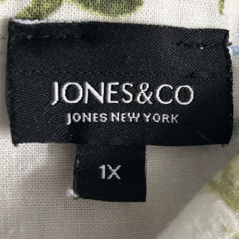 Jones And Co Linen Popover‎ Top Cream 1X - Picture 5 of 12